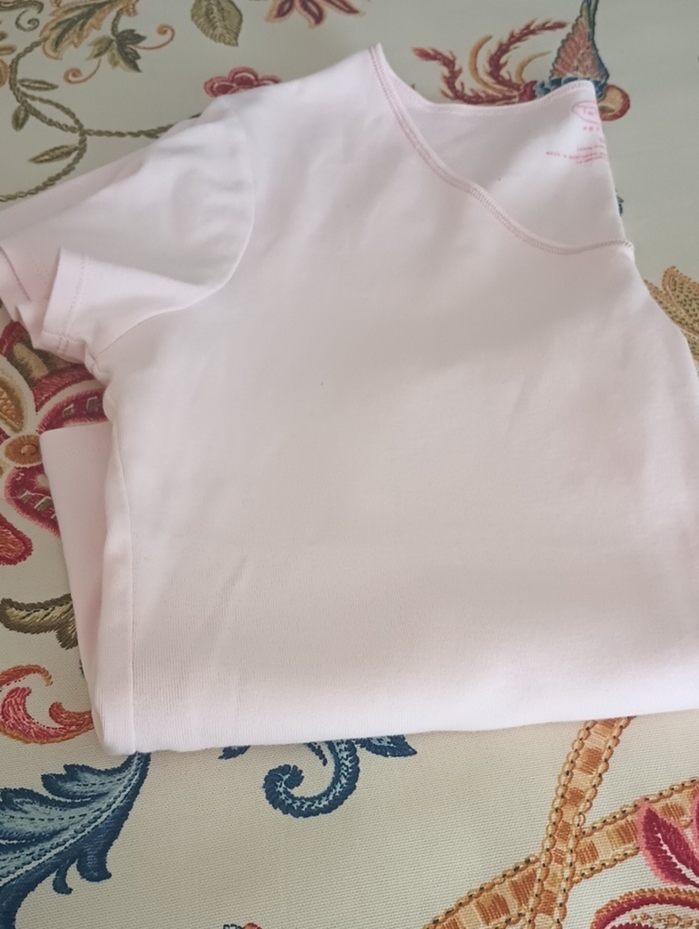 Talbots Light Pink Short-Sleeve Kids Tee